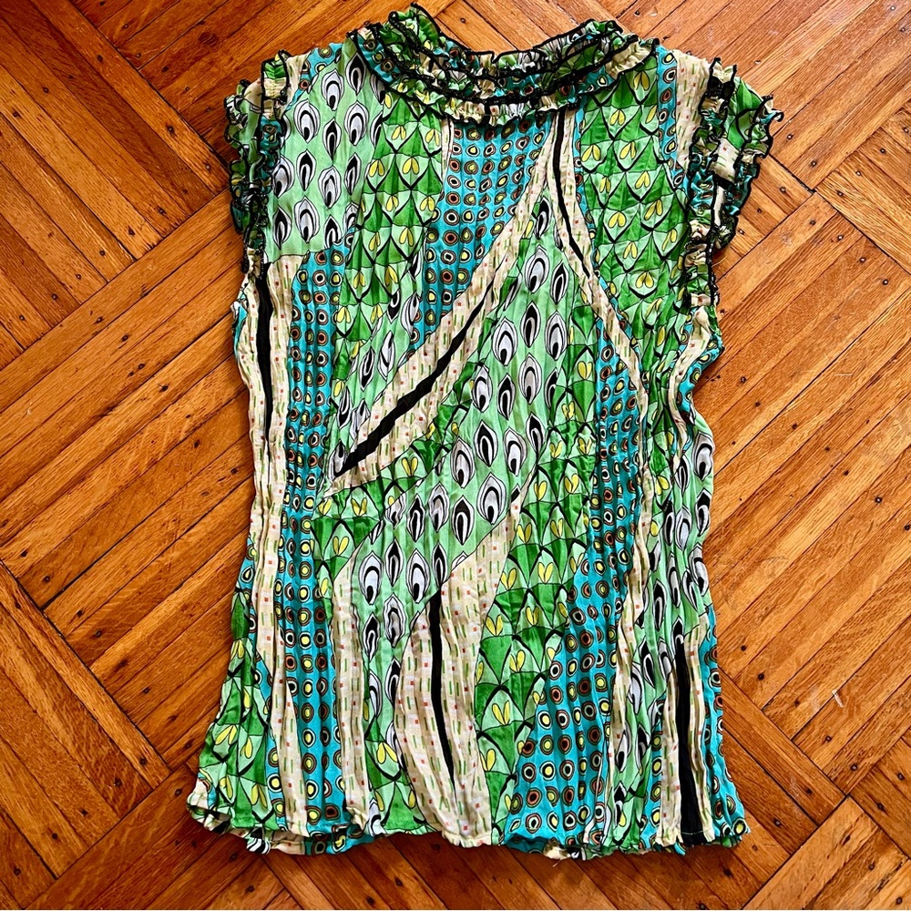 Piano Multi Colored Ruffle Blouse - Picture 3 of 6